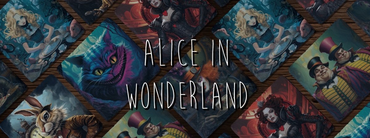 Alice in Wonderland Slate Coasters - GameOn.games