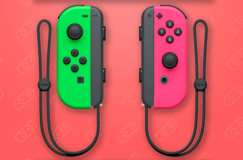 Nintendo Switch Joy-Con Pair, Neon Pink and Neon Green 