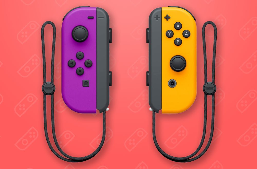Nintendo Switch Joy-Con Controllers - Left and Right - Neon Orange and  Purple 