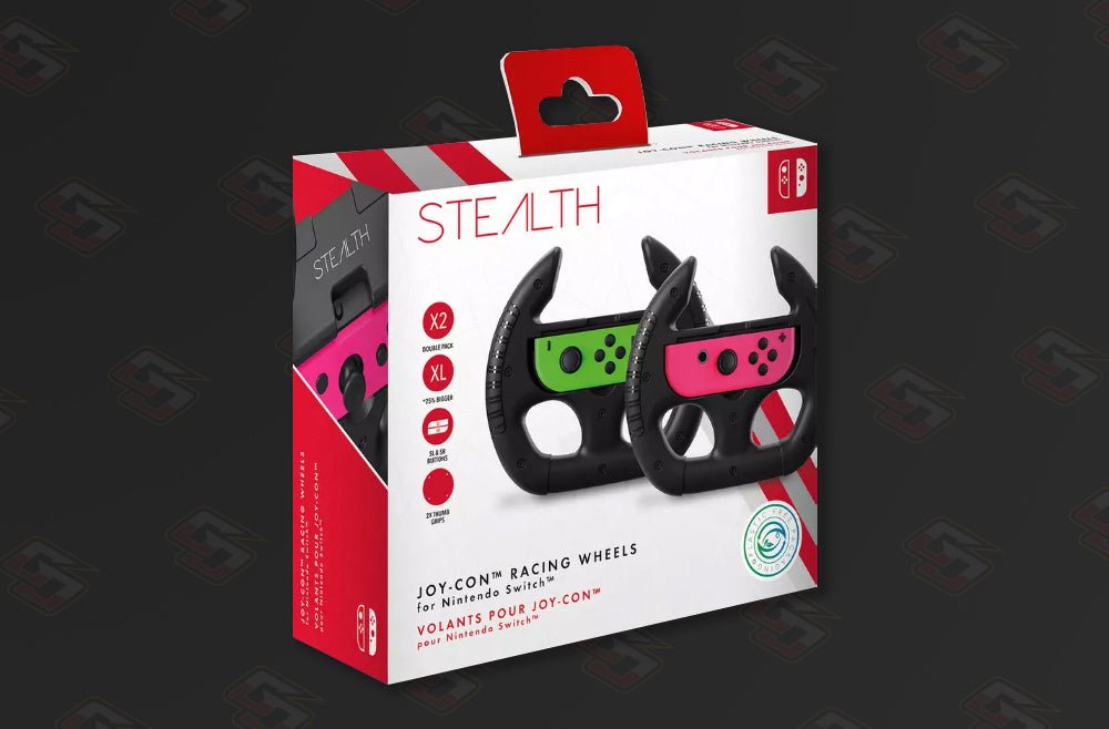 Stealth Joy-Con Racing Wheels for Nintendo Switch Twin Pack