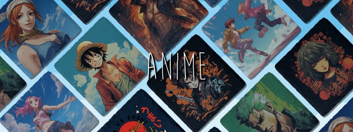 Anime Slate Coasters - GameOn.games