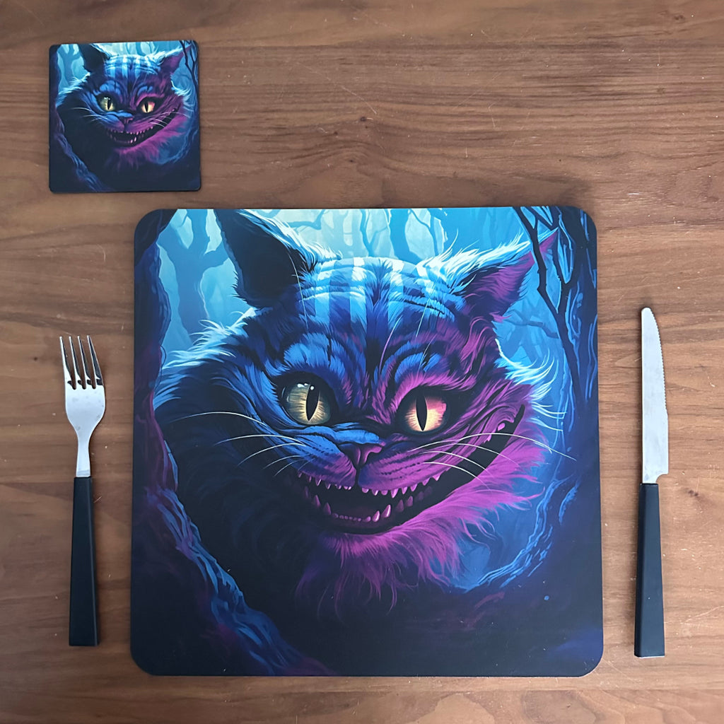 Alice in Wonderland Slate Coasters - Cheshire Cat