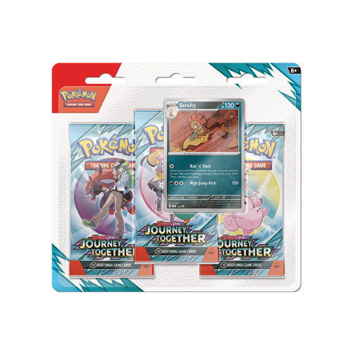 Pokémon TCG: Journey Together 3-Pack Blister - Scrafty