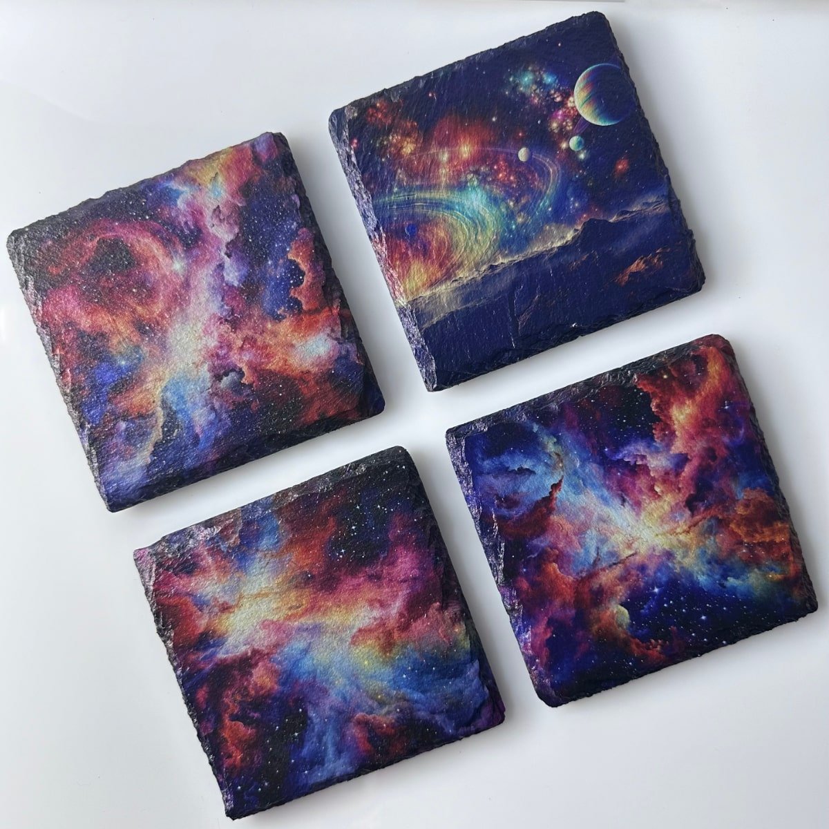 Galaxy Slate Coasters - Set of 4 - GameOn.games