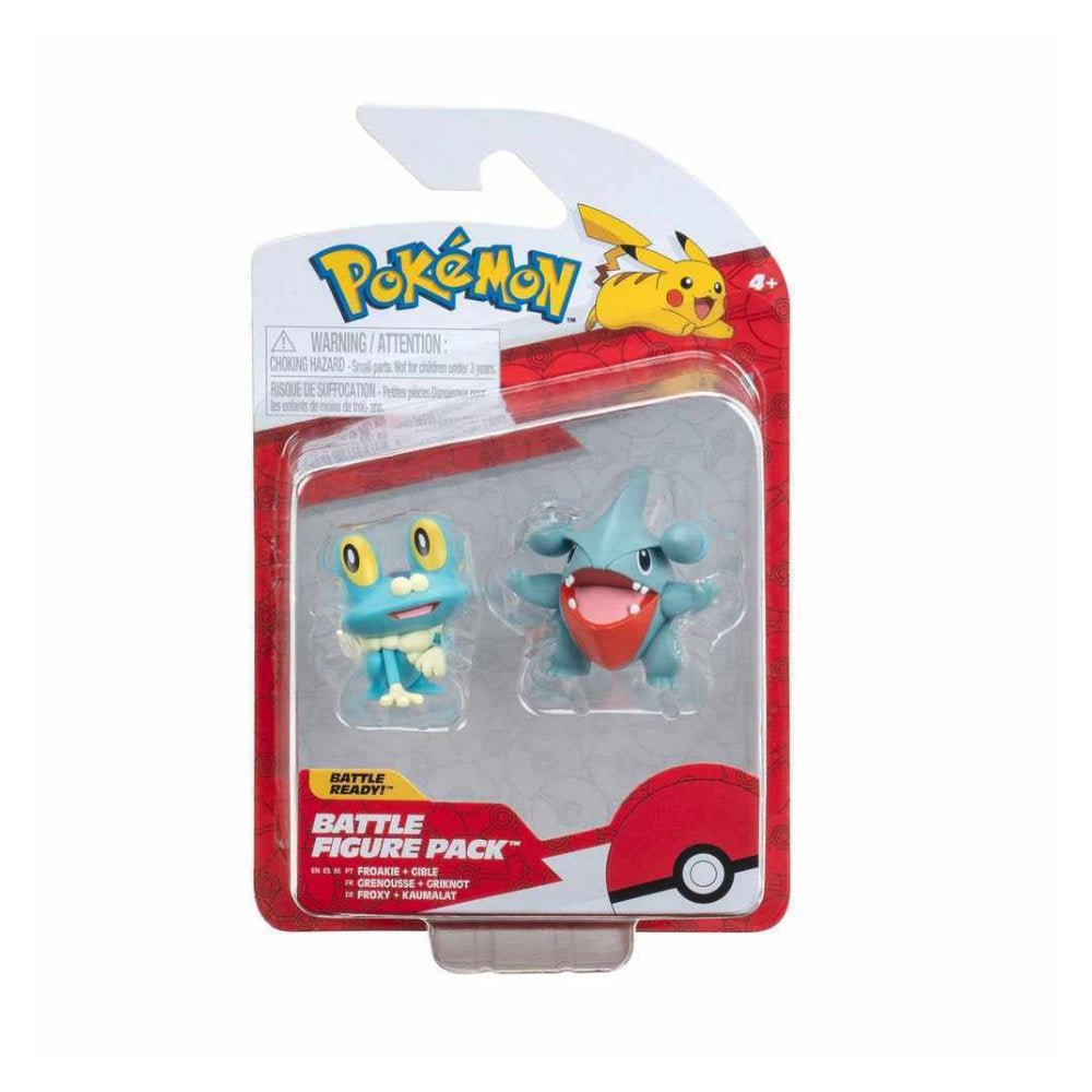 Pokémon 2 - 3" Battle Figure Pack - Froakie & Gible - GameOn.games