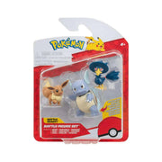 Pokémon 3 - pack Battle Figure - Eevee, Wartortle & Murkrow - GameOn.games