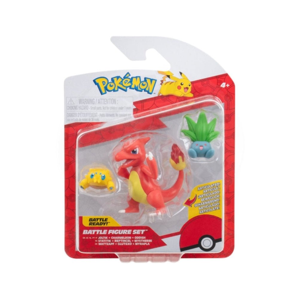 Pokémon 3 - pack Battle Figure - Joltik, Oddish and Charmeleon - GameOn.games