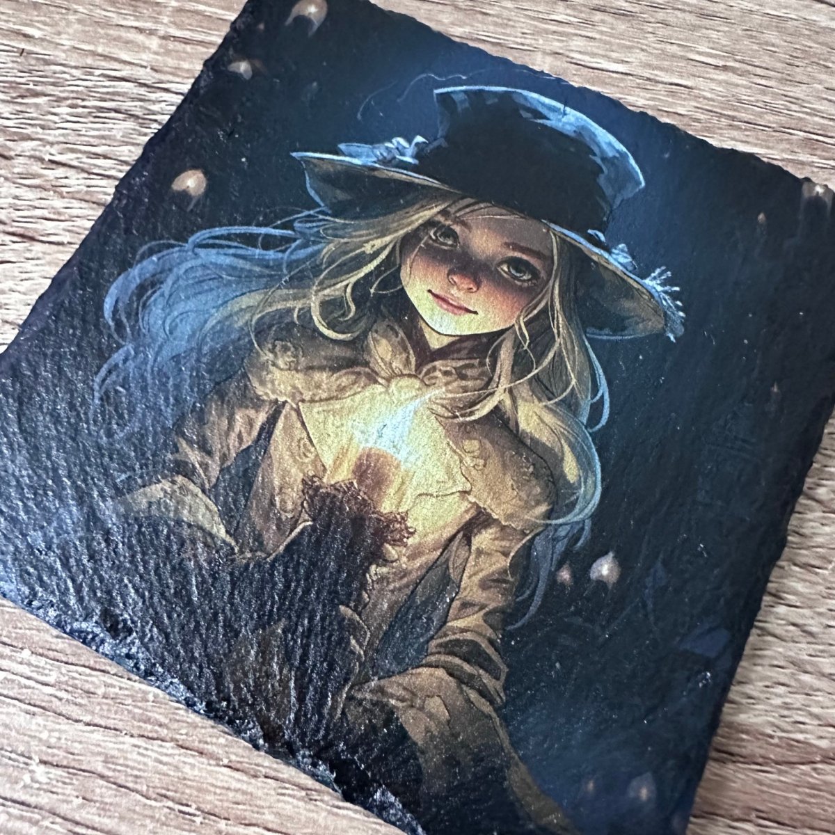 A Christmas Carol Slate Coasters - Ghost of Christmas Past - GameOn.games