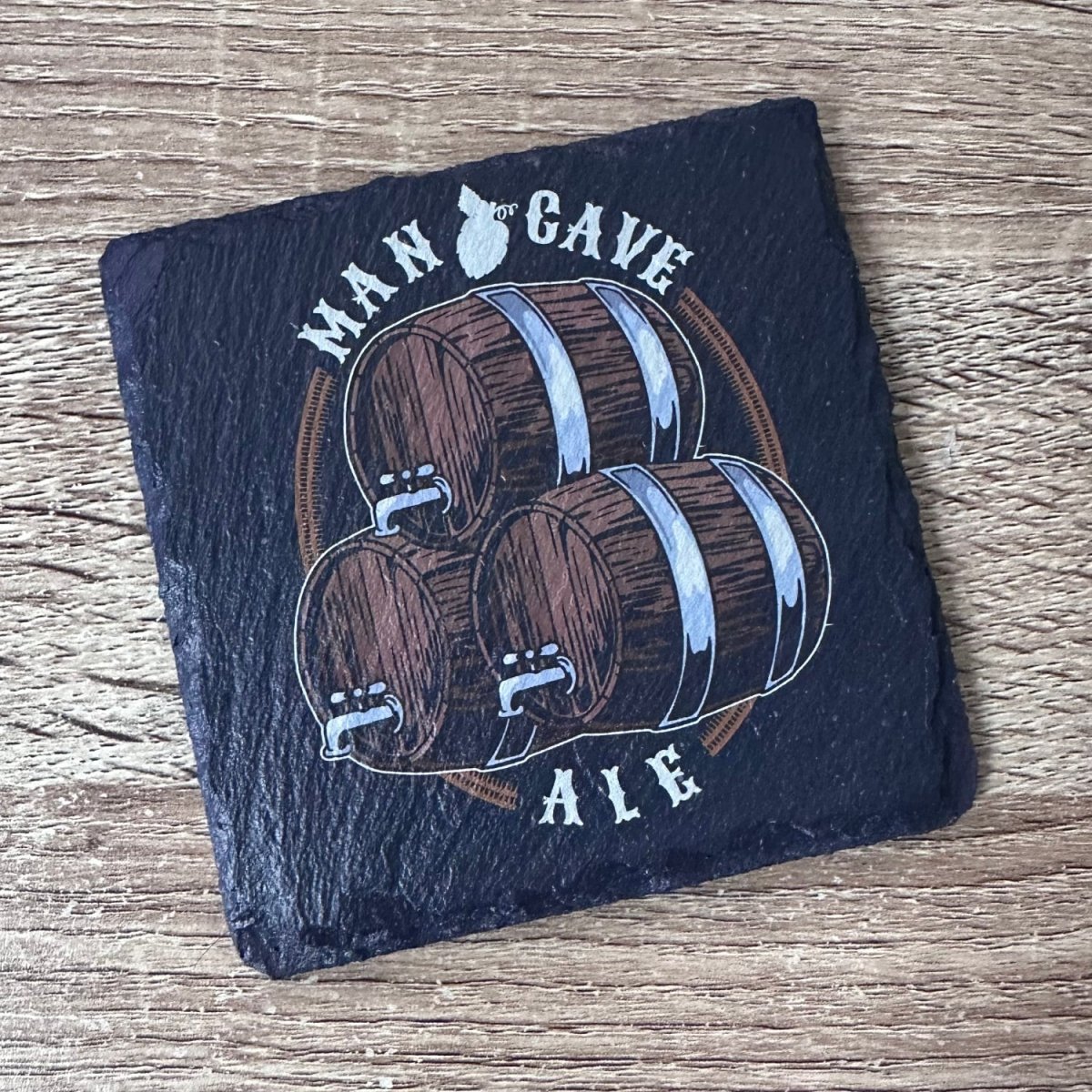 Beer Slate Coasters - Man Cave Ale - GameOn.games