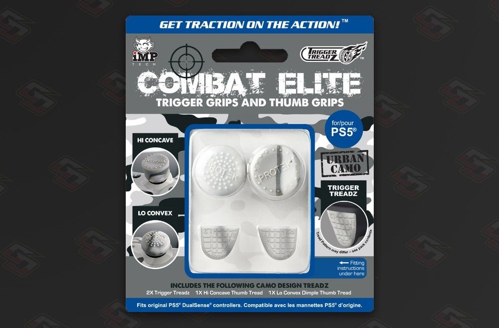 Combat Elite Thumb & Trigger Treadz DualSense Controller Grips - GameOn.games