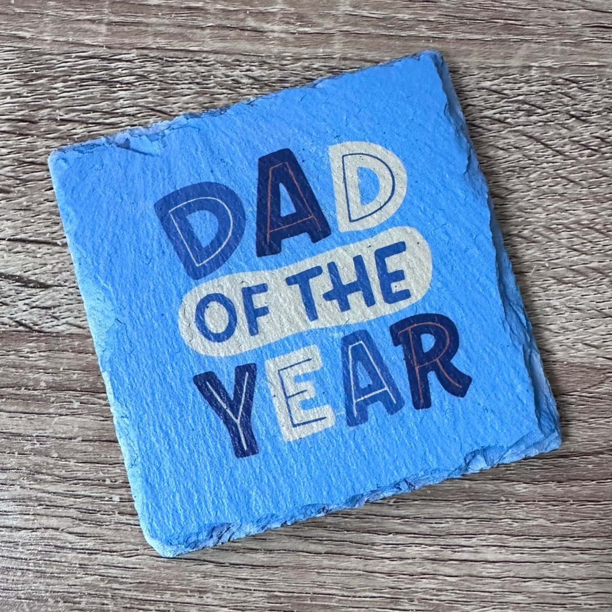 Fathers Day Slate Coasters - Dad of the Year - GameOn.games