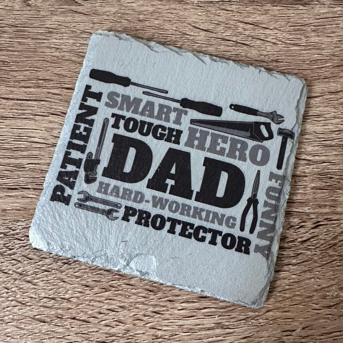 Fathers Day Slate Coasters - Why We Love Dad - GameOn.games