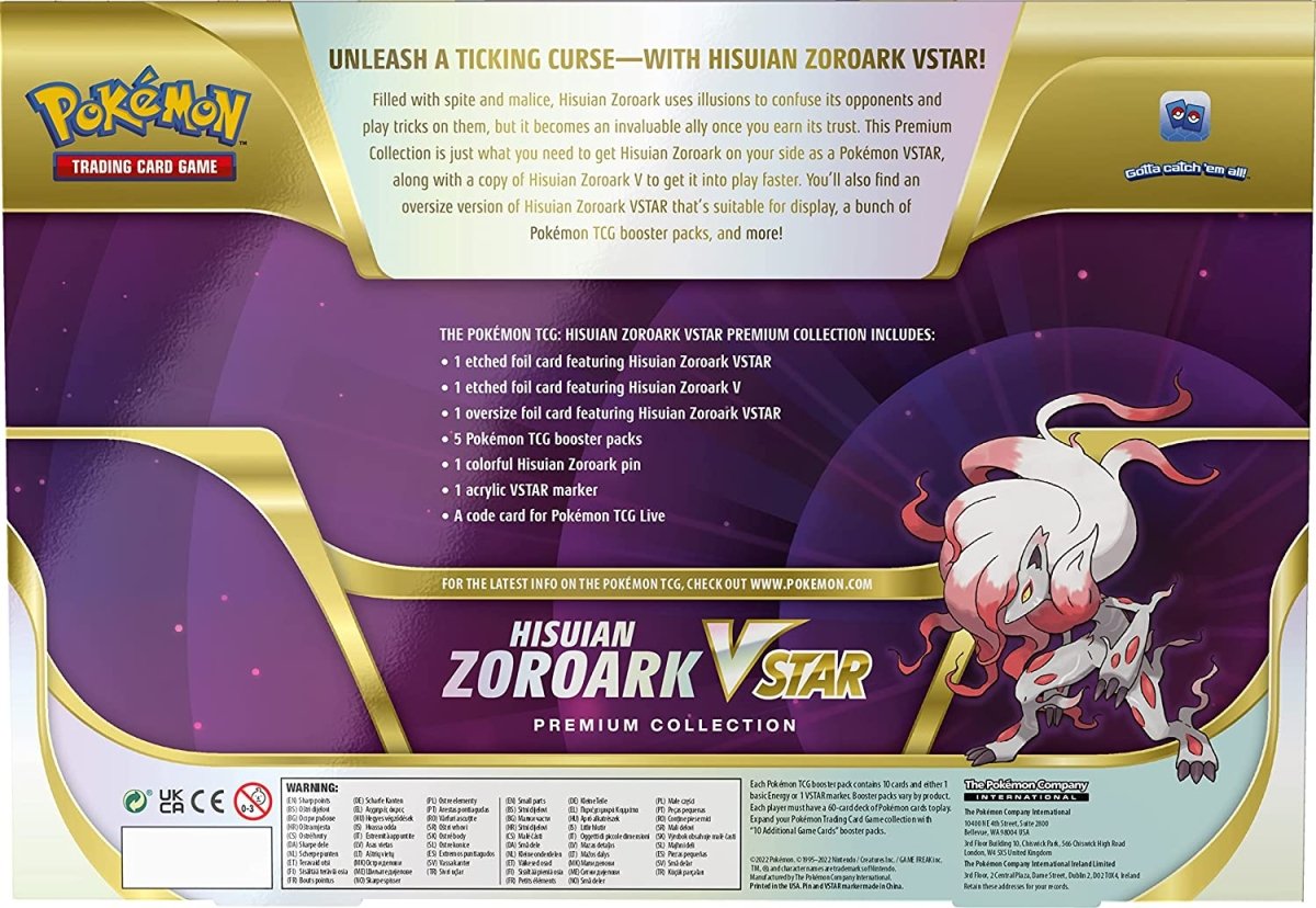 Hisuian Zoroark VSTAR Premium Collection - GameOn.games