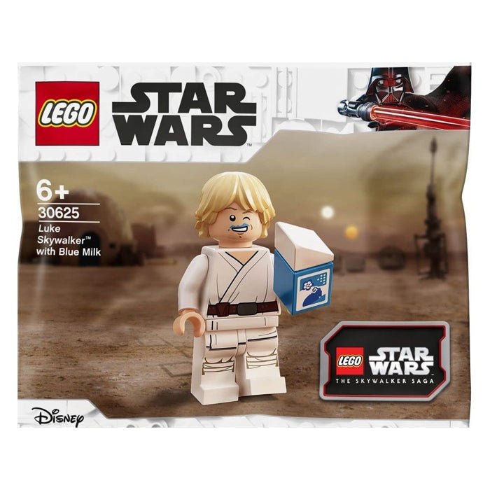 Lego Blue milk luke with Skywalker saga big retailer box