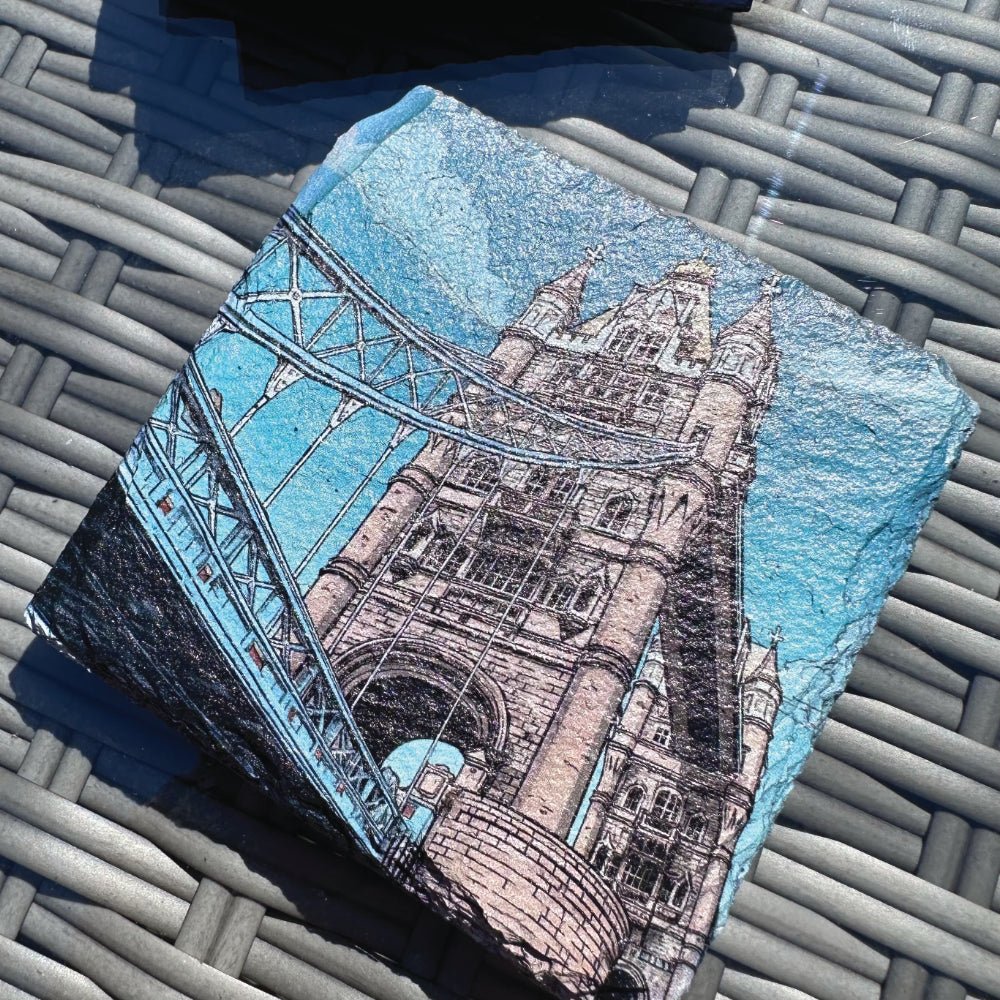 London Slate Coasters - Tower Bridge - GameOn.games