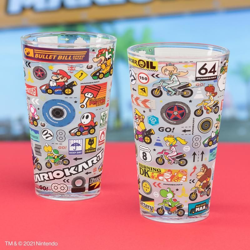 Mario Kart Drinking Glass - GameOn.games