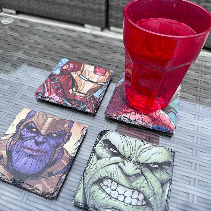 Marvel Slate Coasters - Thanos - GameOn.games