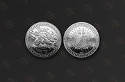 Monster Hunter World Collectable Silver Coin - Numbered Rarity - GameOn.games