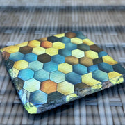 Pattern Slate Coasters - Honeycomb #2 - GameOn.games