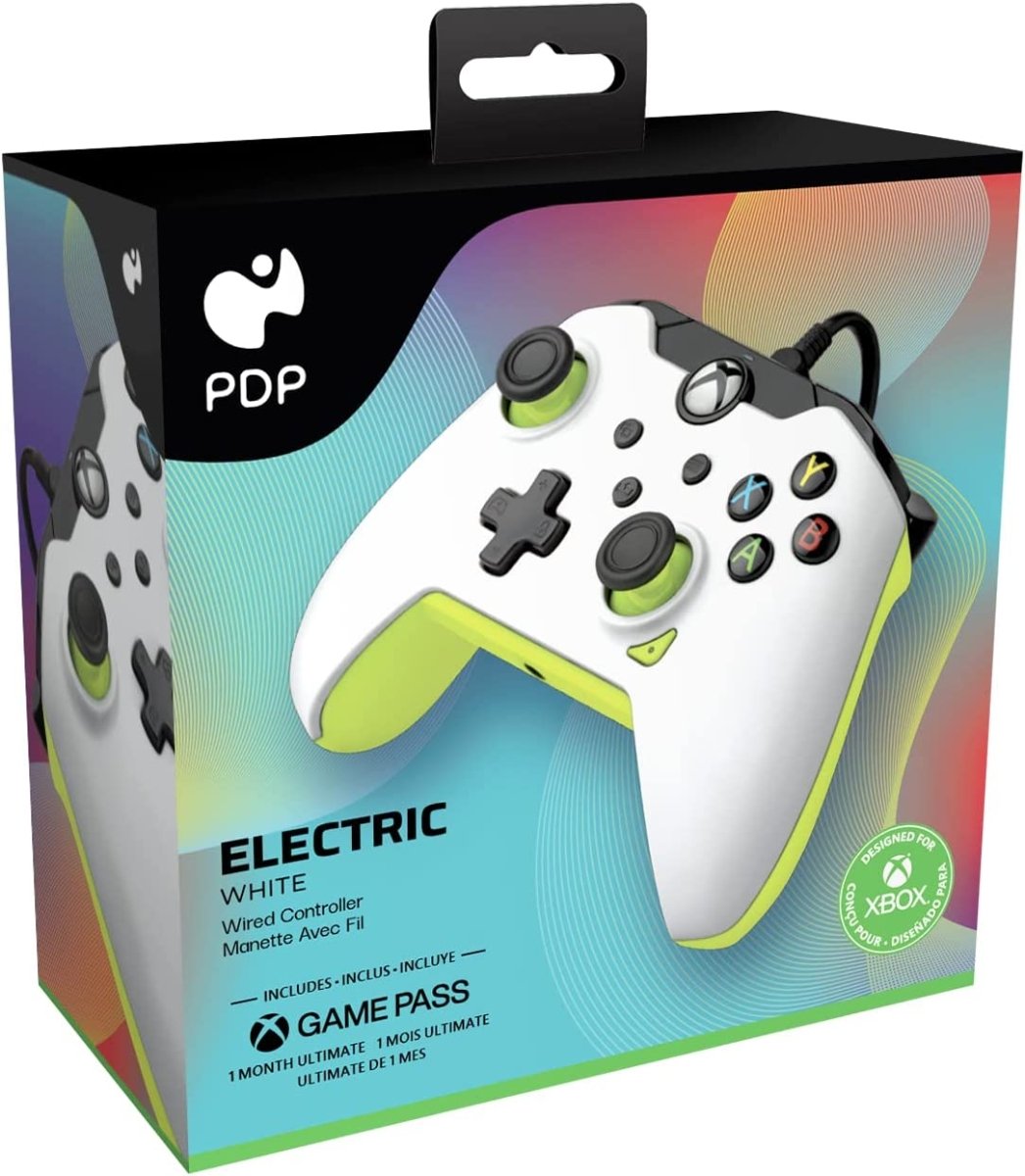 PDP Electric White Wired Controller for Xbox - GameOn.games