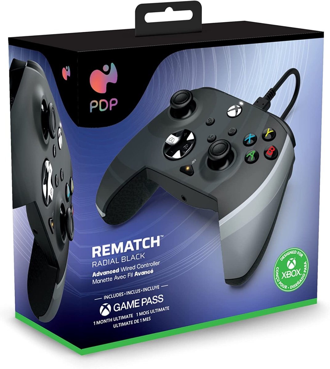 PDP Rematch Radial Black Wired Controller for Xbox - GameOn.games
