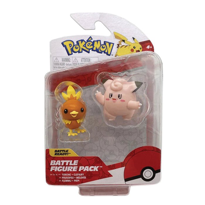 Pokémon 2-3" Battle Figure Pack: Torchic & Clefairy - GameOn.games