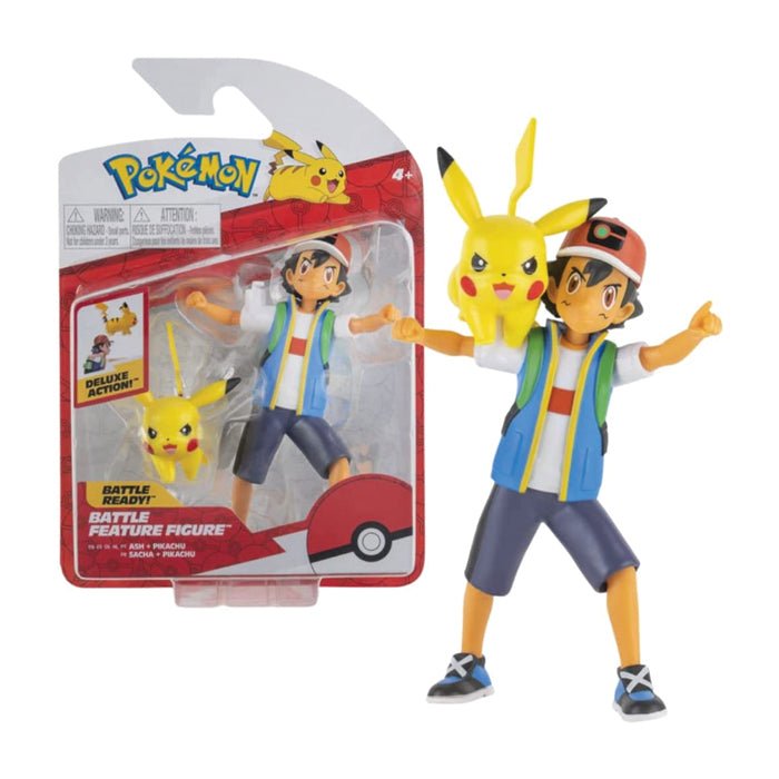 Pokémon Battle Feature Figure: Ash & Pikachu - GameOn.games