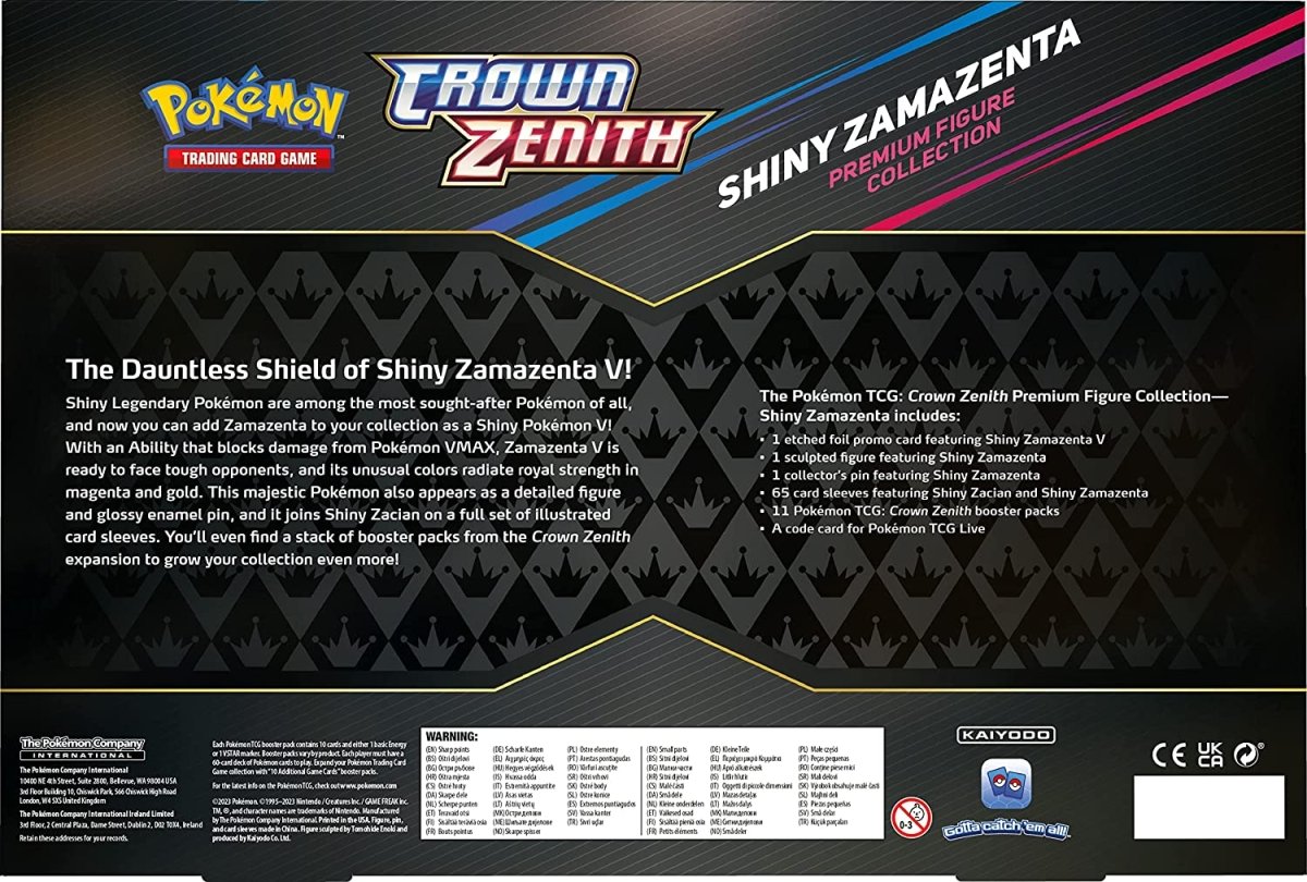 Pokémon TCG: Crown Zenith - Shiny Zamazenta Premium Figure Collection - GameOn.games