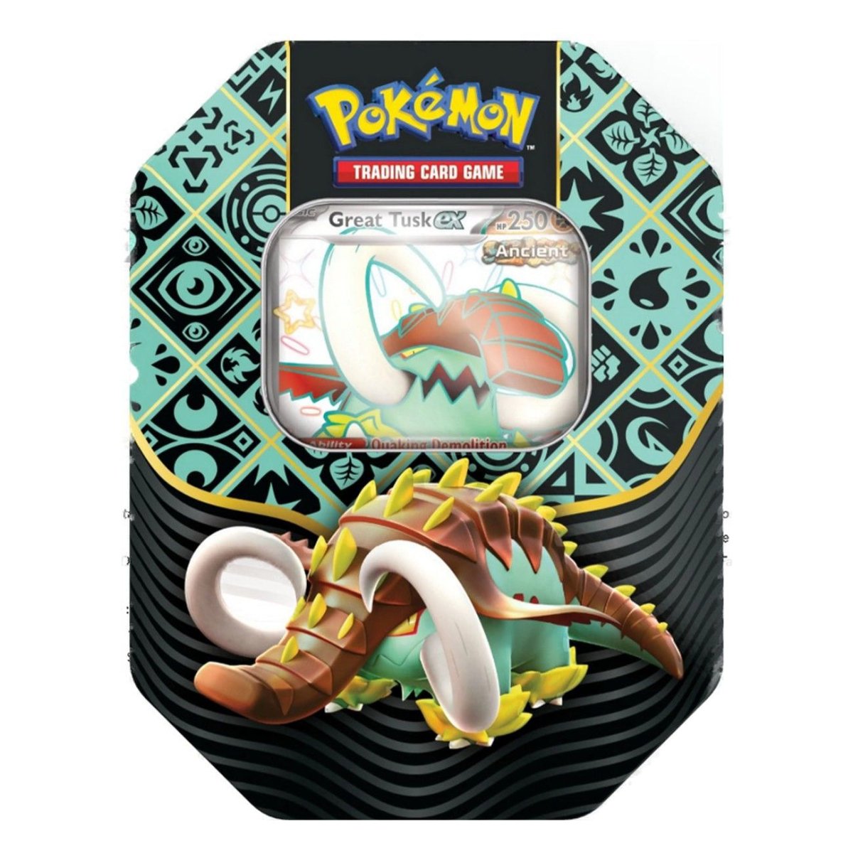 Pokémon TCG: Paldean Fates Tin - Great Tusk - GameOn.games