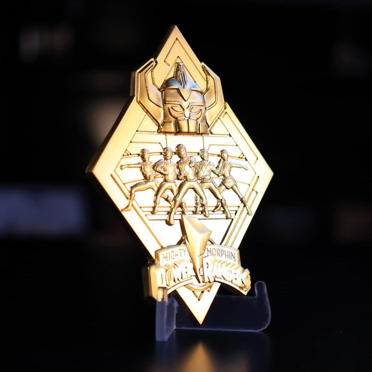 Power Rangers Medallion - 24k Gold Plated Limited Edition - GameOn.games