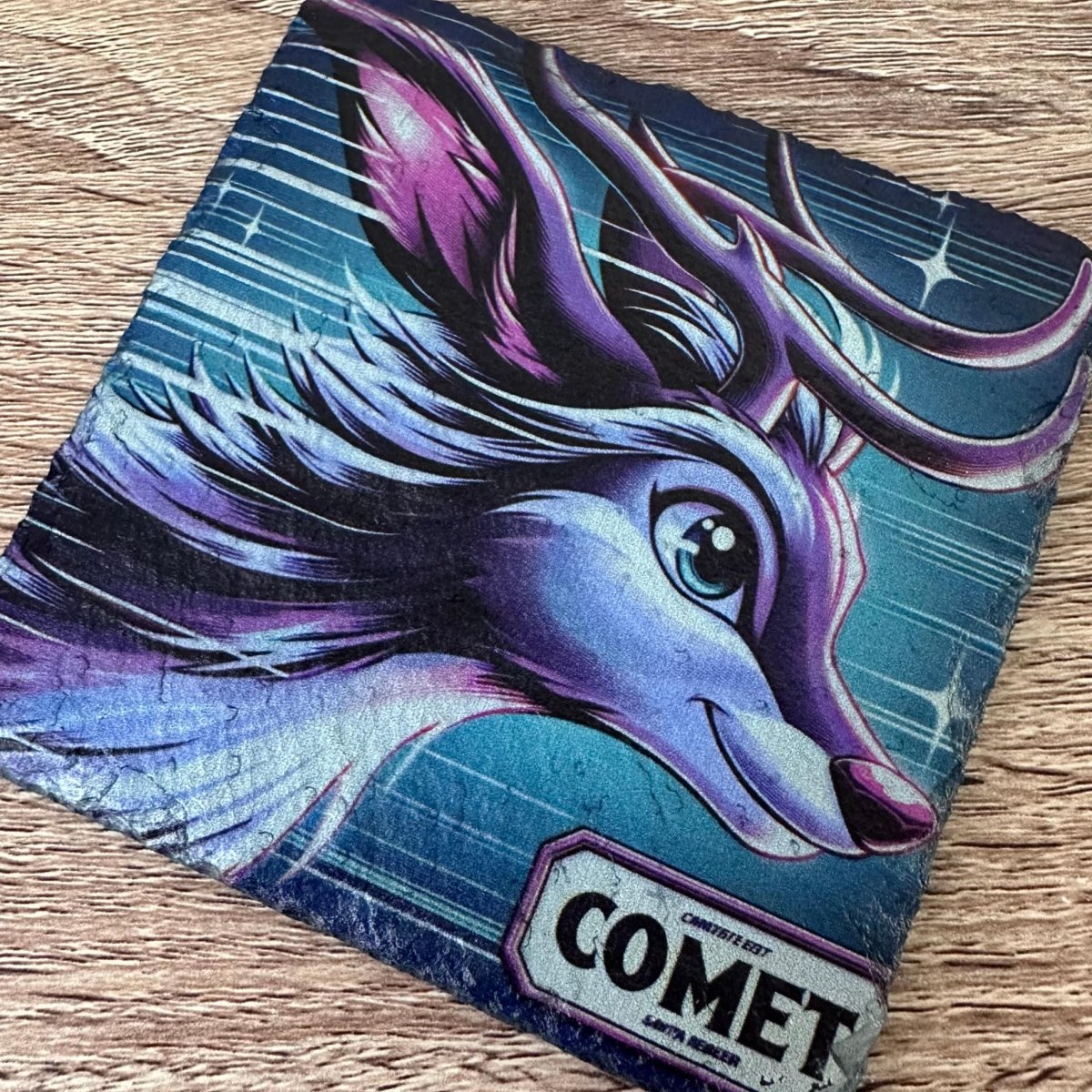 Reindeer Slate Coasters - Comet - GameOn.games