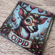 Reindeer Slate Coasters - Cupid - GameOn.games