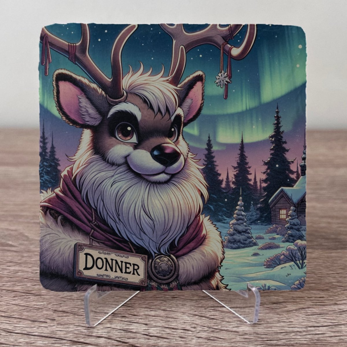 Reindeer Slate Coasters - Donner - GameOn.games