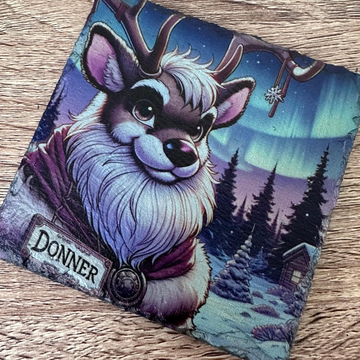 Reindeer Slate Coasters - Donner - GameOn.games