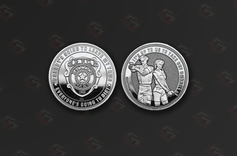 Resident Evil 2 Silver Coin - Numbered Rarity - GameOn.games