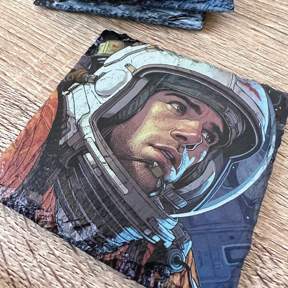 Space Slate Coasters - Astronaut - GameOn.games