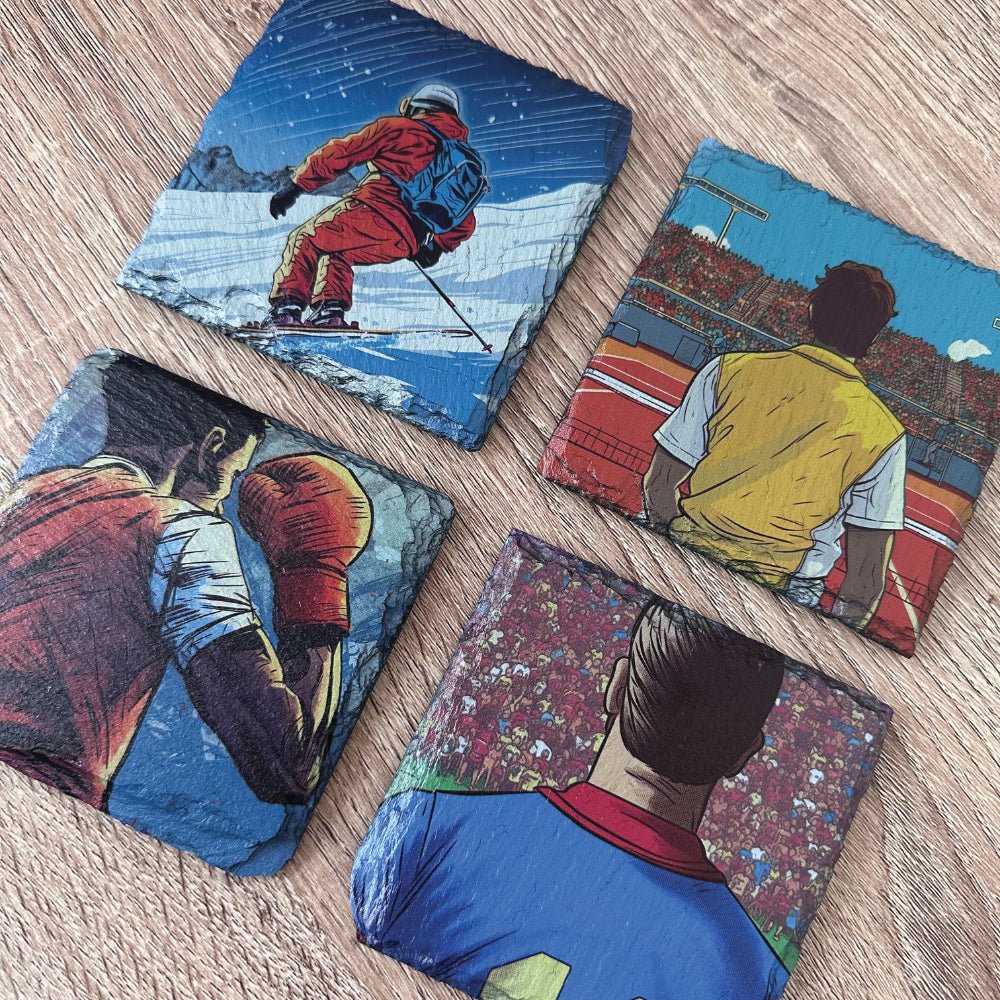 Sport Slate Coasters - Boxing - GameOn.games