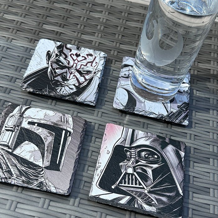 Star Wars Slate Coasters - Darth Vader - GameOn.games