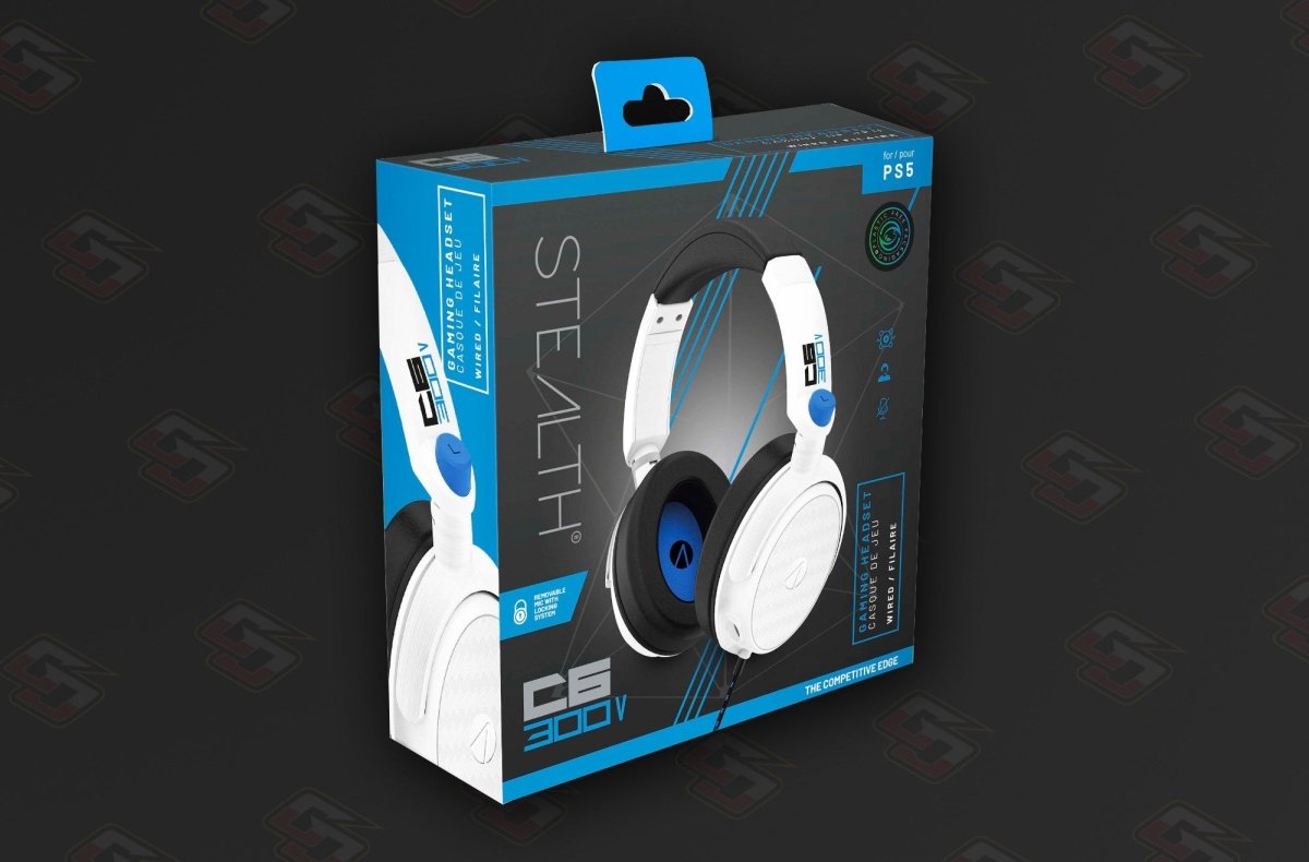 Station ultime gaming blanche pour PS5 Stealth SX-C160V, Chargeur +  Batterie + Casque Premium +