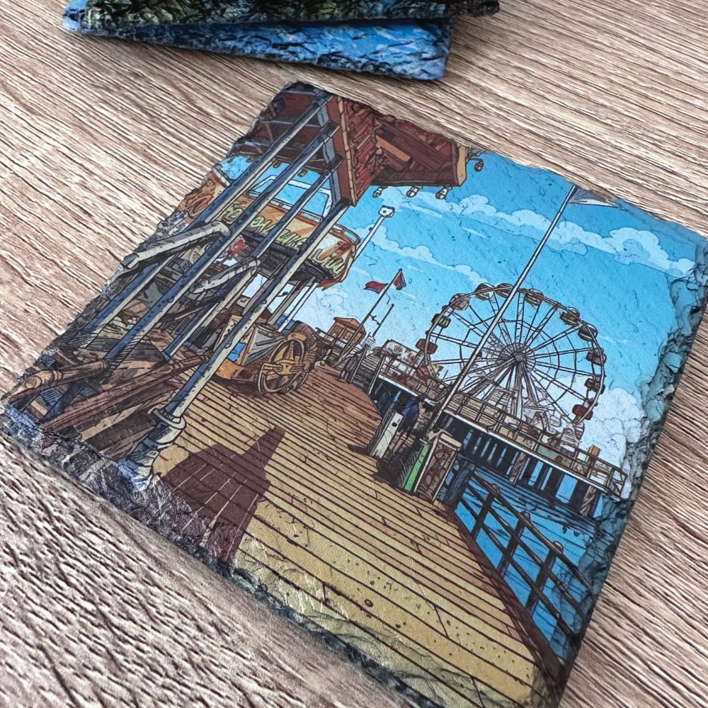 Summer Slate Coasters - The Pier - GameOn.games