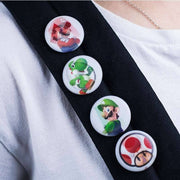 Super Mario Lenticular Pin Badges - GameOn.games