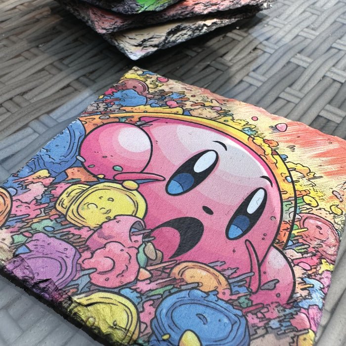 Super Smash Bros. Fighter Slate Coaster - Kirby - GameOn.games