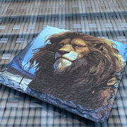 The Wizard of Oz Slate Coasters - Lion - GameOn.games