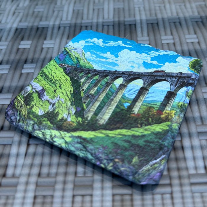 UK Landmarks Slate Coasters - Glenfinnan Viaduct - GameOn.games