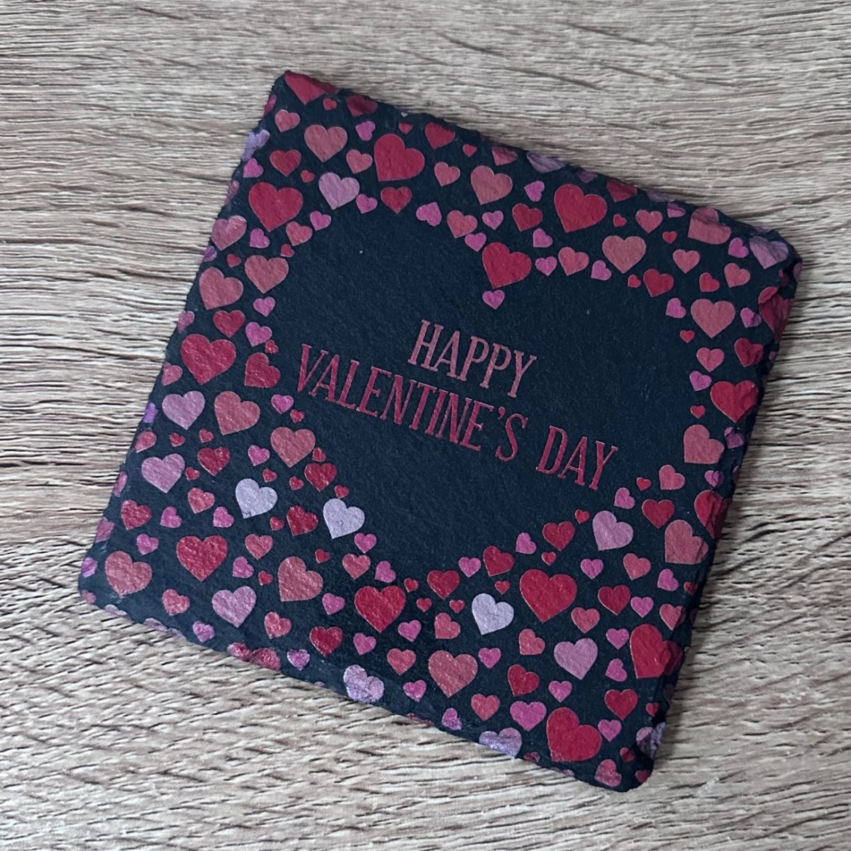 Valentine's Day Slate Coaster - Happy Valentine's Day - GameOn.games
