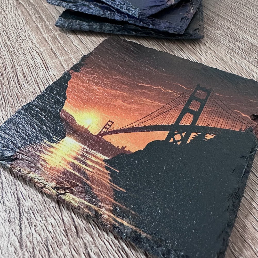 Worldwide City Slate Coasters - San Francisco - GameOn.games