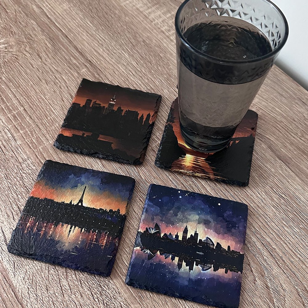 Worldwide City Slate Coasters - San Francisco - GameOn.games