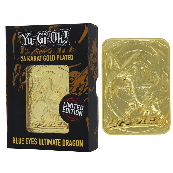 Yu-Gi-Oh! Blue Eyes Ultimate Dragon - 24k Gold Plated Limited Edition Ingot - GameOn.games