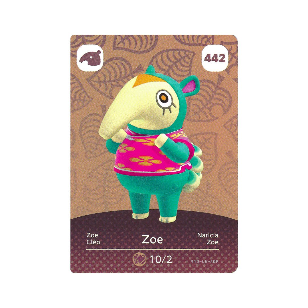 Zoe - Series 5 - Animal Crossing Amiibo Card - GameOn.games